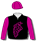 BLACK, CERISE GRAPES, SLEEVES AND CAP