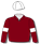MAROON, WHITE ARMBANDS, WHITE CAP