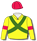 YELLOW, GREEN CROSSED SASHES, RED ARMBANDS AND CAP