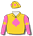Gold, pink diamond (b&f), pink sleeves with gold diamond arm band, gold cap with pink diamonds