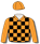 ORANGE AND BLACK CHECKS, ORANGE CAP