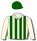 CREAM, DARK GREEN STRIPES AND CAP