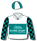 WHITE, FLYING START SYNDICATIONS LOGO, BLACK AND TEAL CHECKED SLEEVES, QUARTERED CAP
