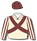 Cream, brown striped sleeves, sashes & cap