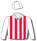 WHITE, RED STRIPES