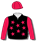 BLACK, RED STARS, SLEEVES AND CAP