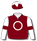 MAROON, WHITE CIRCLE AND SLEEVES, MAROON ARMBANDS, WHITE STAR ON CAP