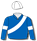 Royal blue, white sash, armbands & cap