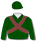 DARK GREEN, BROWN CROSSED SASHES