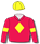 RED, YELLOW DIAMOND, ARMBANDS AND CAP