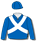 ROYAL BLUE, WHITE CROSSED SASHES, ROYAL BLUE CAP
