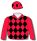 RED, BLACK DIAMONDS AND DIAMONDS CAP