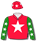 RED, WHITE STAR, GREEN AND WHITE STARS SLEEVES, RED AND WHITE STARS CAP