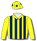 YELLOW AND NAVY BLUE STRIPES, YELLOW AND NAVY BLUE STARS CAP