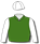 GREEN, WHITE SLEEVES AND CAP