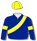 ROYAL BLUE, YELLOW SASH AND ARMBANDS WITH ROYAL BLUE CLOVER LEAF, YELLOW CAP