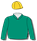 Emerald green, gold cap