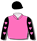 PINK, BLACK SKULL, BLACK AND PINK HEARTS SLEEVES, BLACK CAP